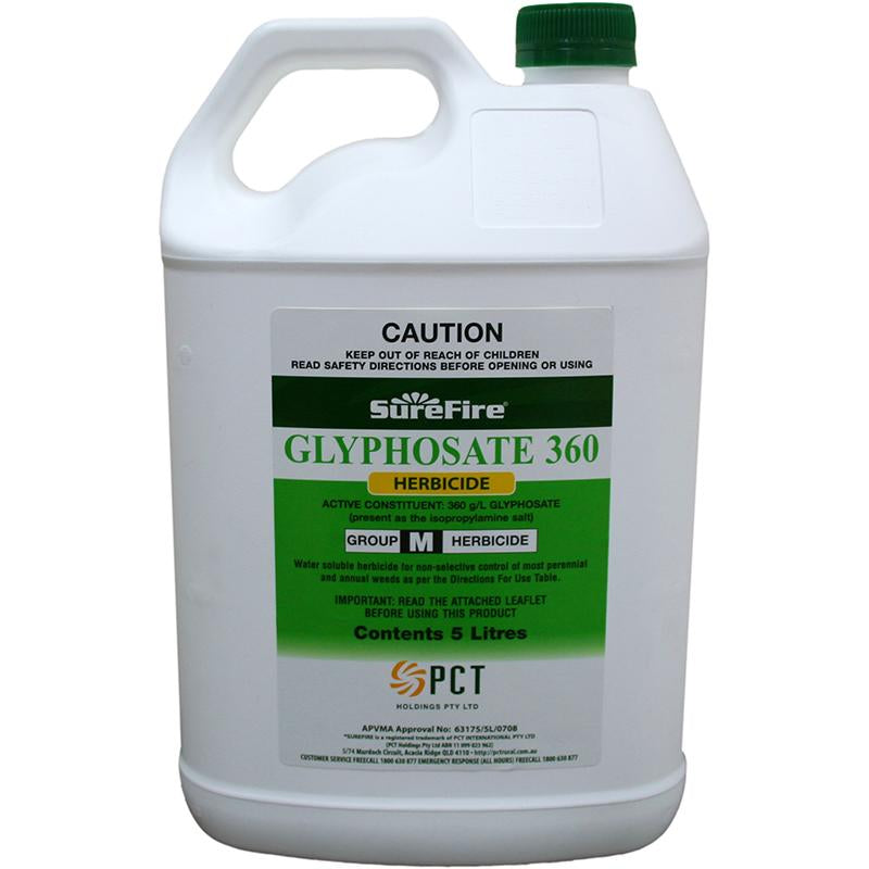 Surefire Glyphosate 360 Weed Herbicide 5L